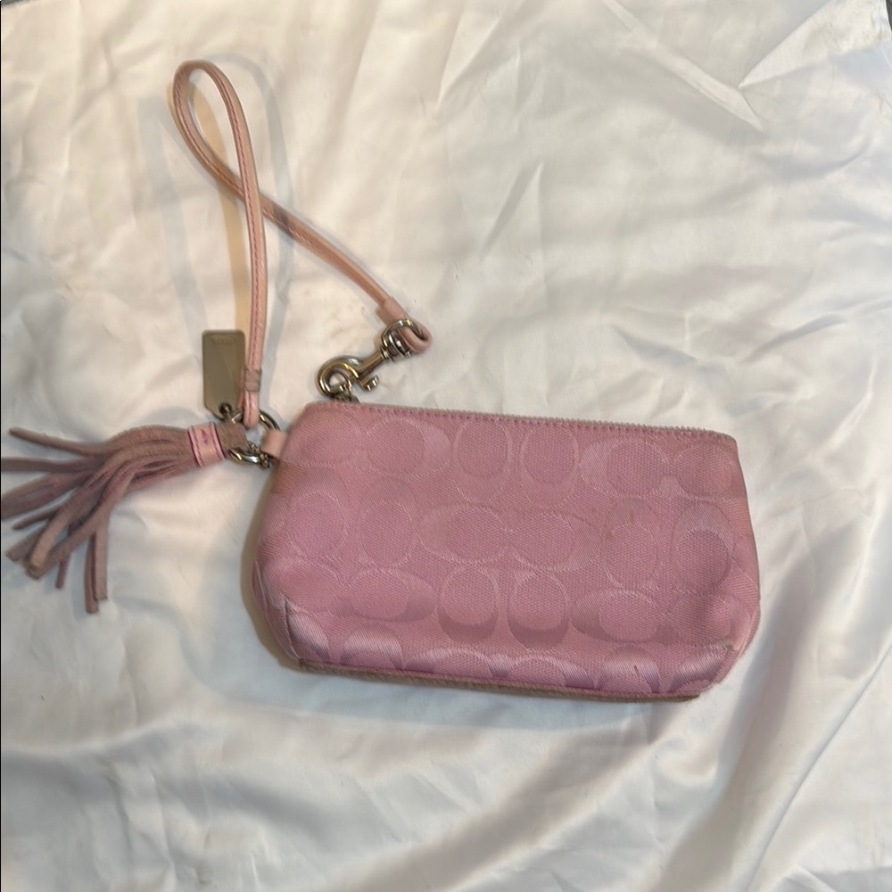 Pink Wristlet Clutch